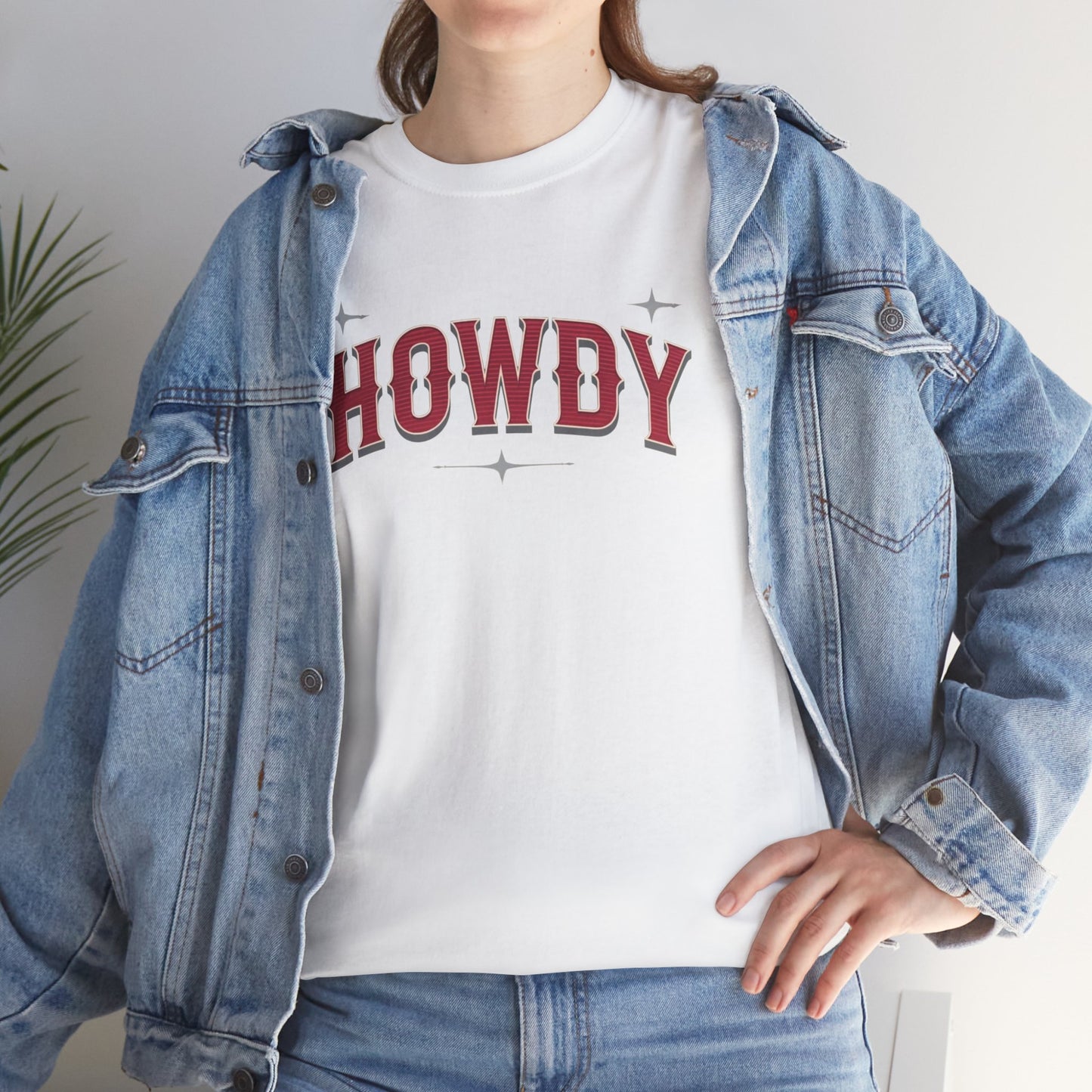 T-shirt unisexe en coton épais - Howdy Rouge