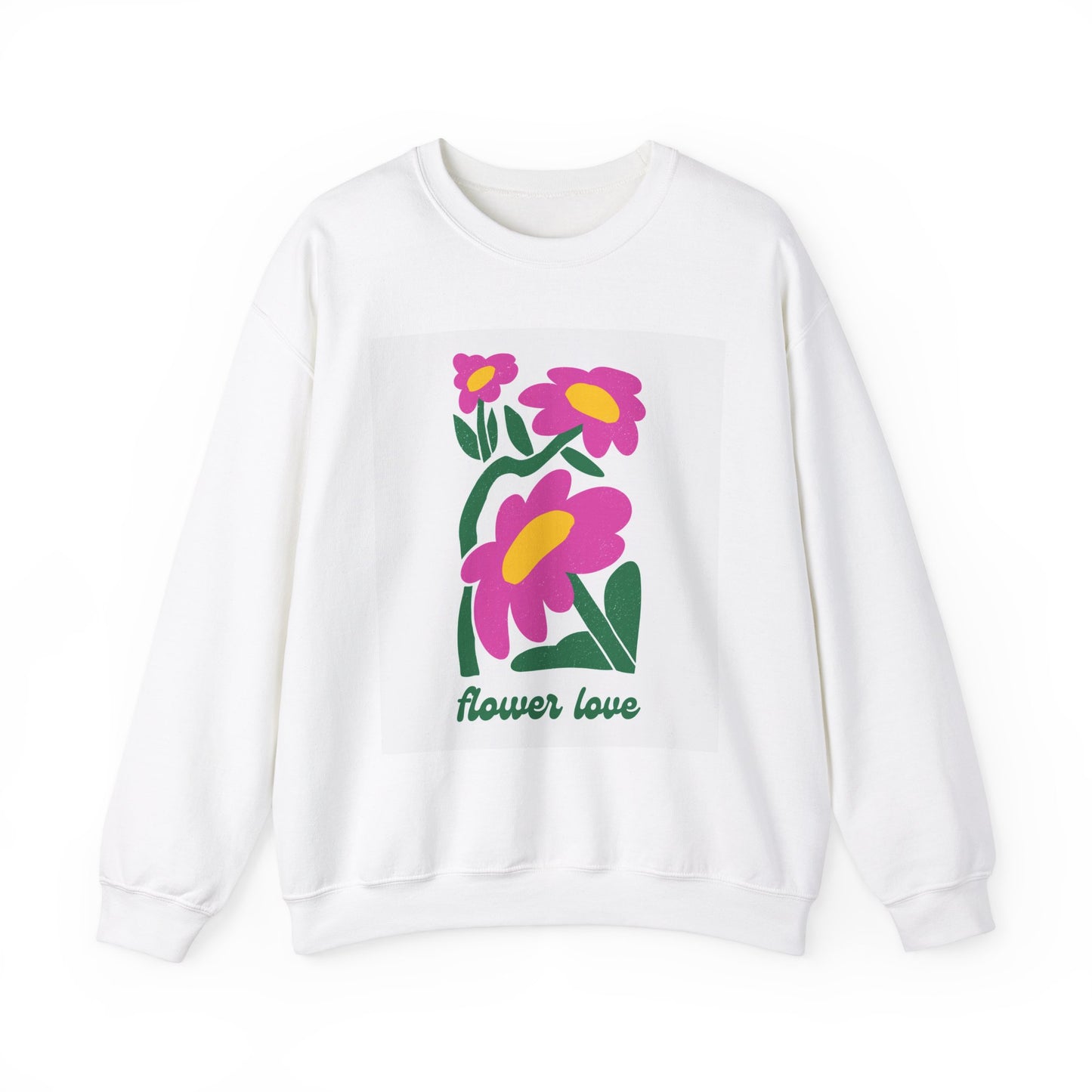 Unisexe Crewneck manches longues - Flower love