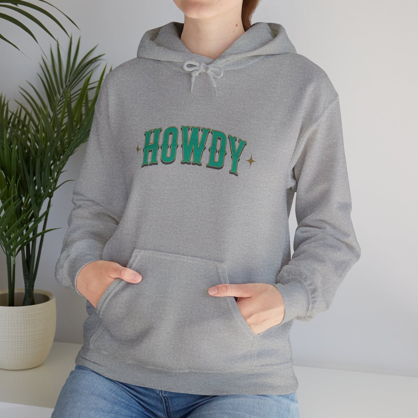 Sweat à capuche unisexe - Howdy Vert