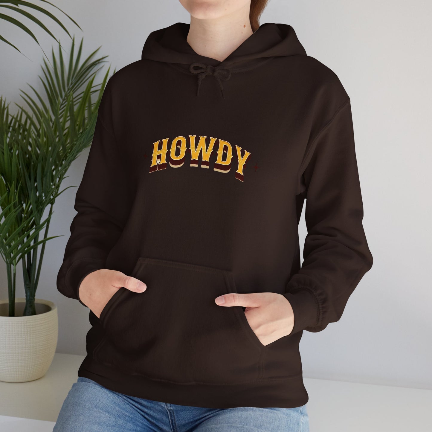 Sweat à capuche unisexe - Howdy Jaune