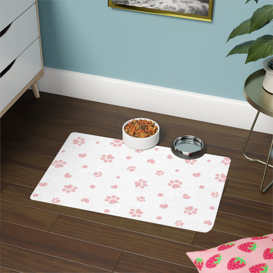 Tapis pour animaux - Pattes roses