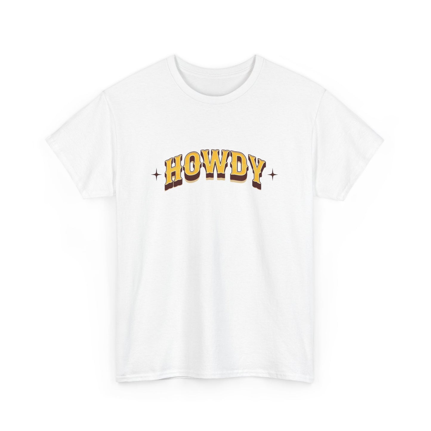 T-shirt unisexe en coton épais - Howdy Doré