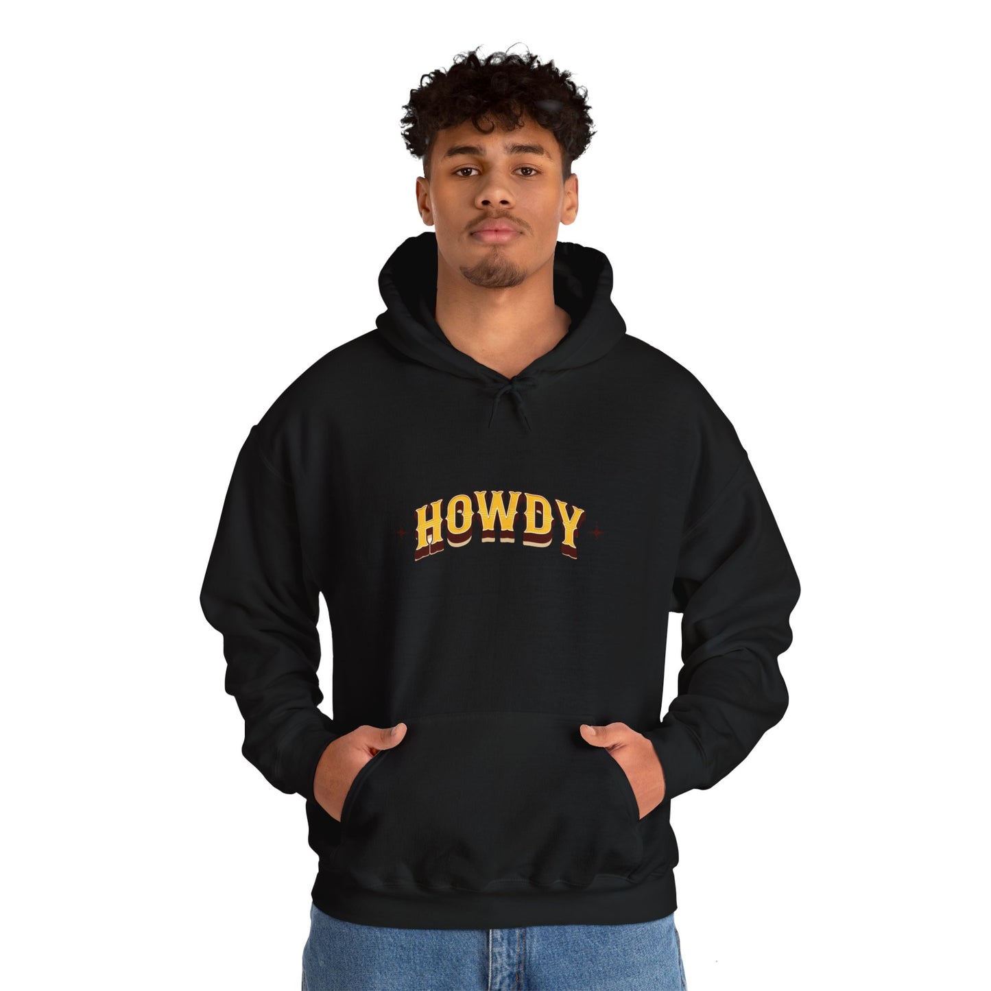 Sweat à capuche unisexe - Howdy Jaune