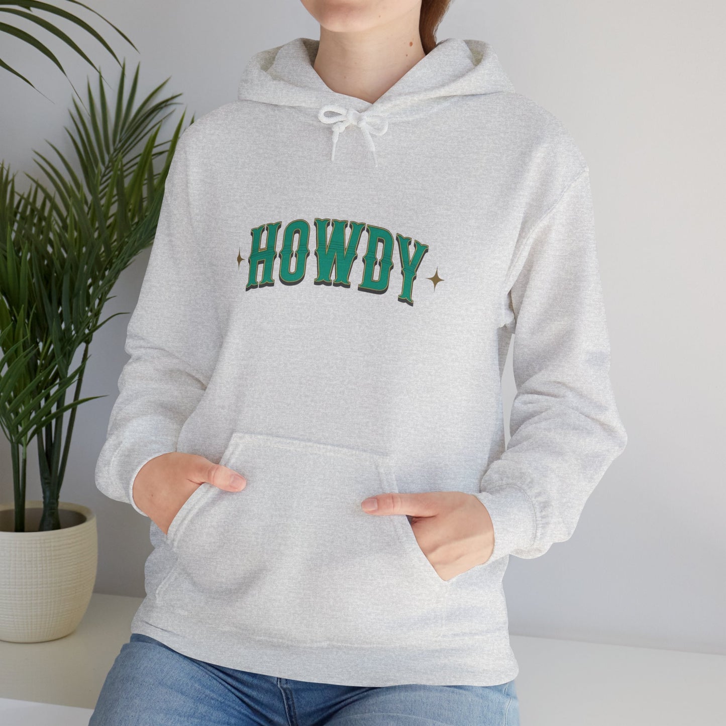 Sweat à capuche unisexe - Howdy Vert