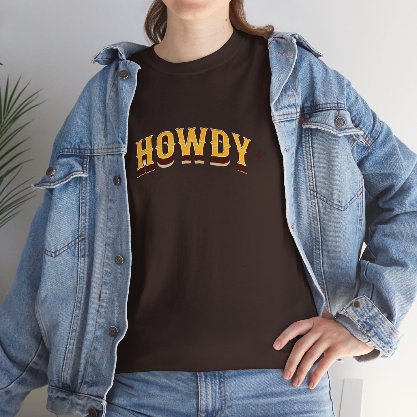 T-shirt unisexe en coton épais - Howdy Doré