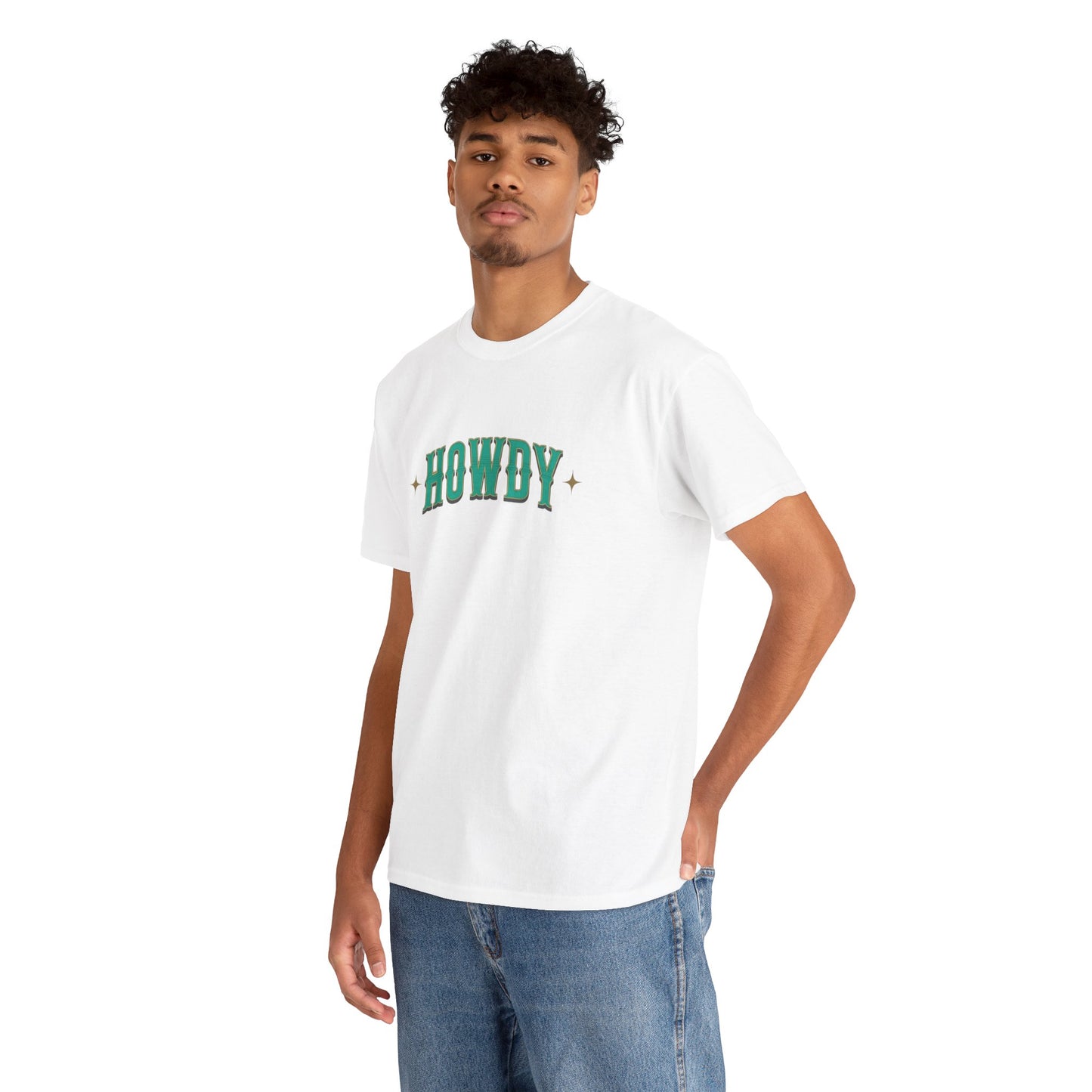 T-shirt unisexe en coton épais - Howdy Vert