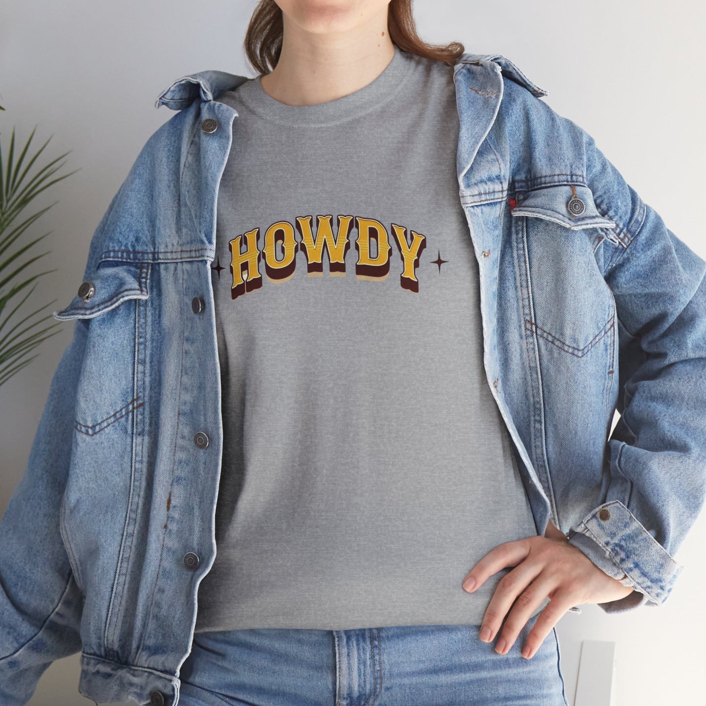 T-shirt unisexe en coton épais - Howdy Doré