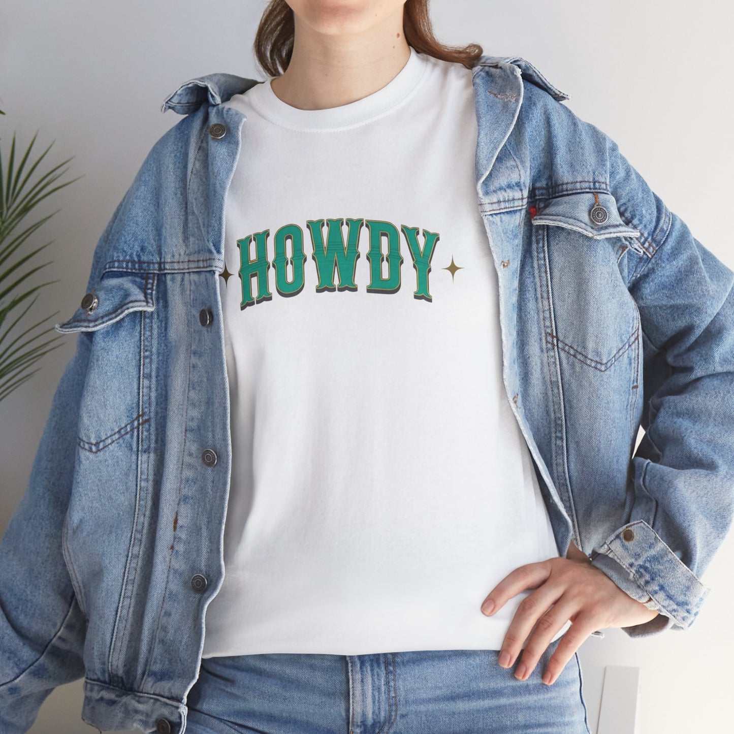 T-shirt unisexe en coton épais - Howdy Vert