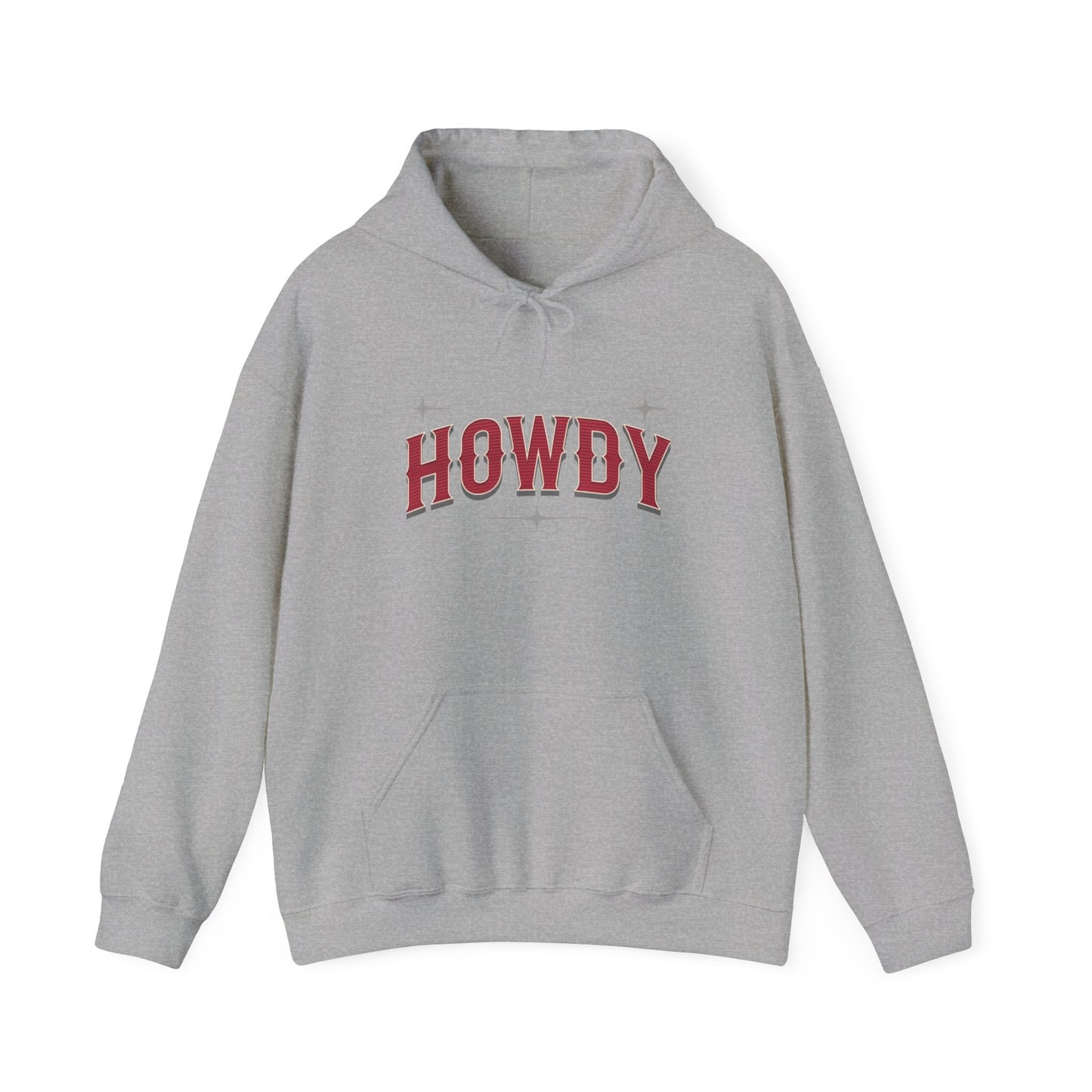 Sweat à capuche unisexe - Howdy Rouge