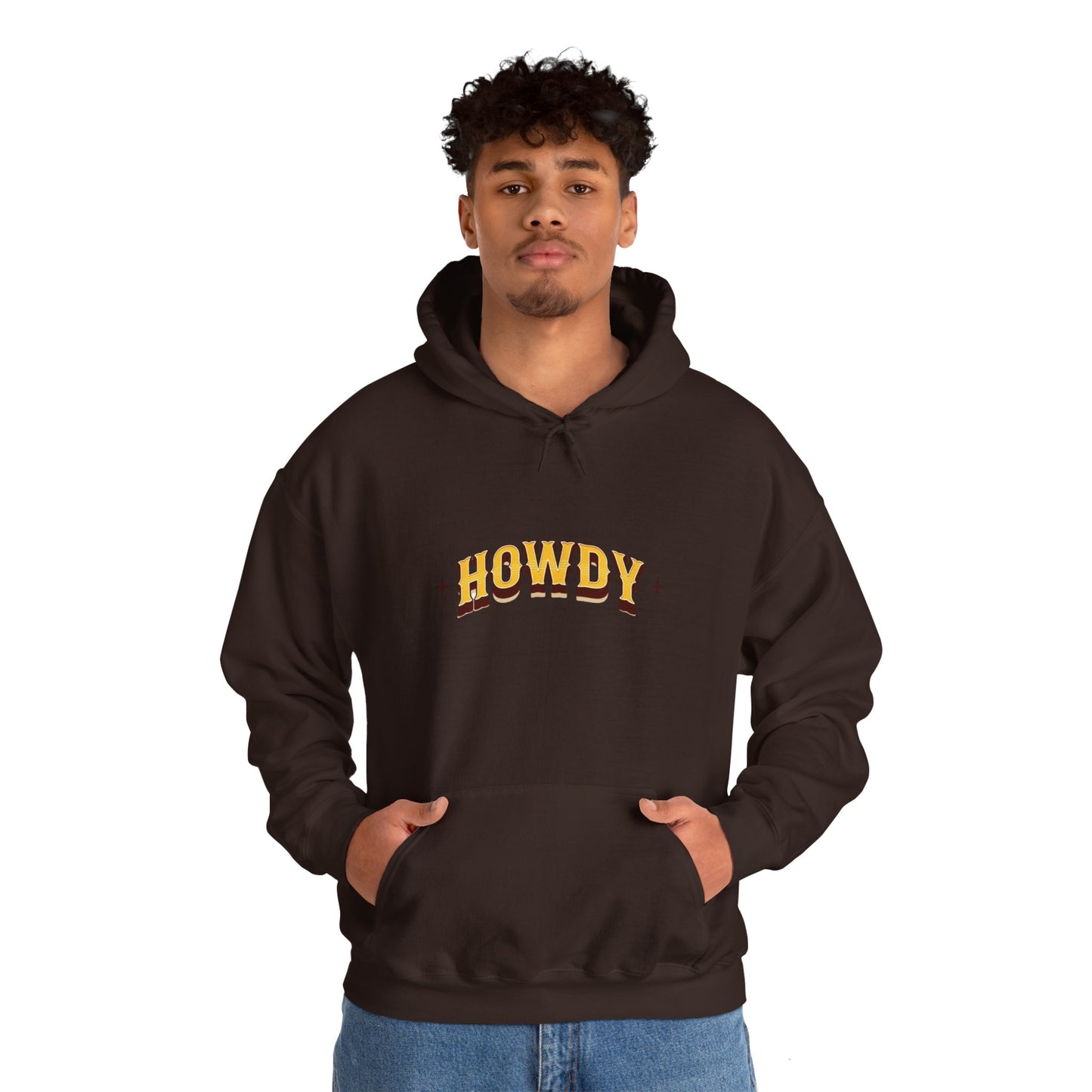 Sweat à capuche unisexe - Howdy Jaune