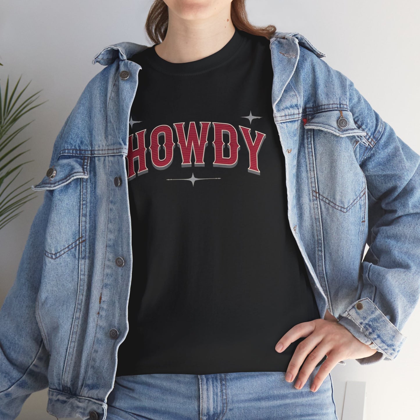 T-shirt unisexe en coton épais - Howdy Rouge