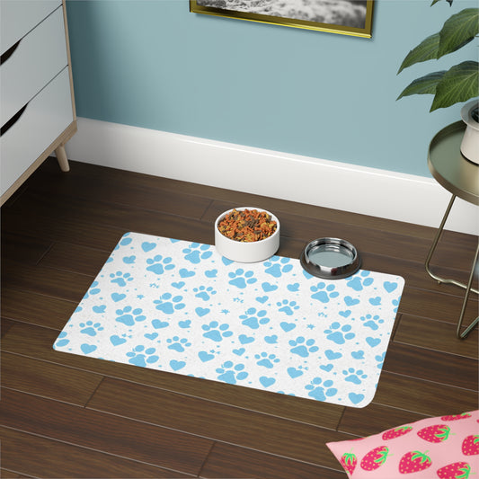 Tapis pour animaux - Pattes bleues