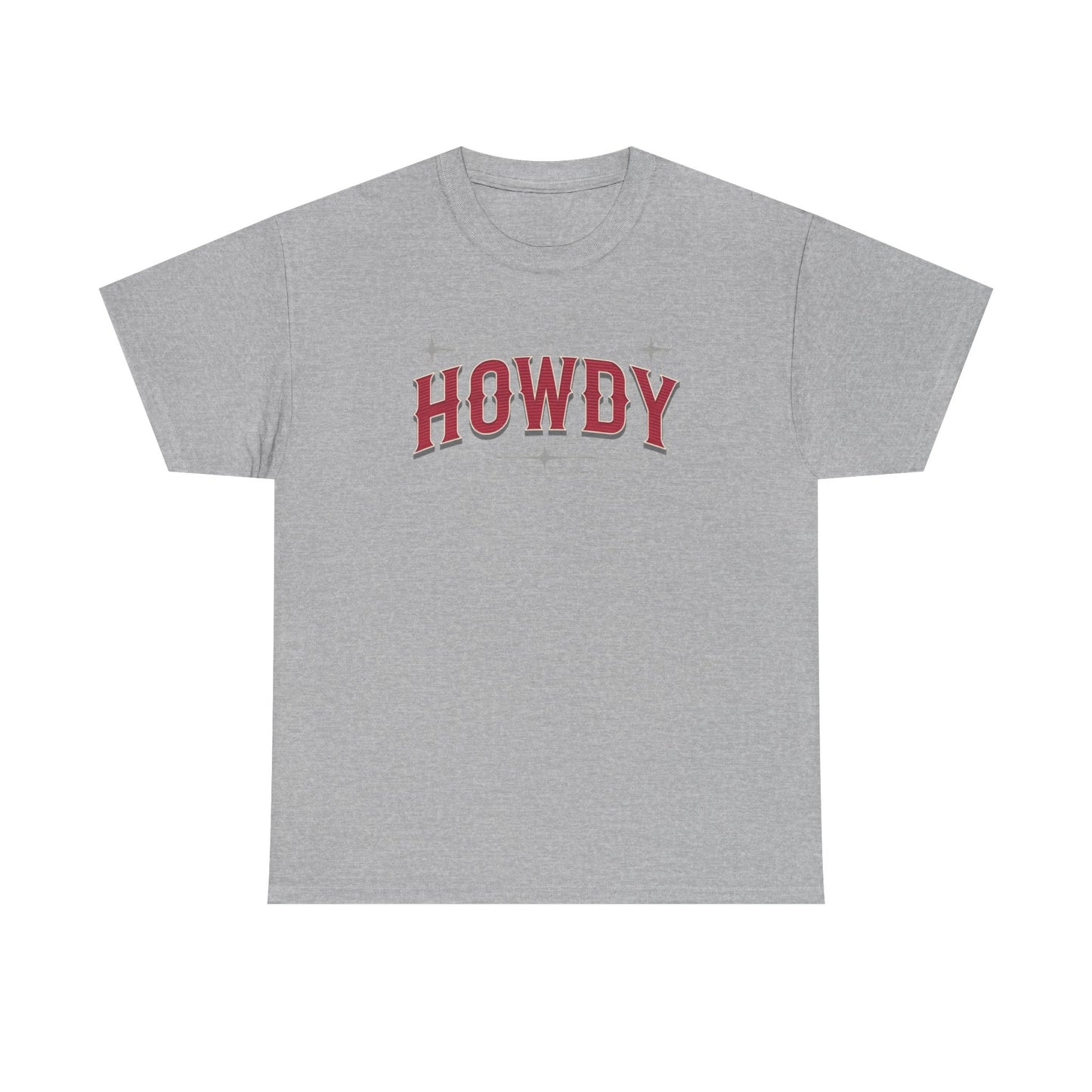 T-shirt unisexe en coton épais - Howdy Rouge