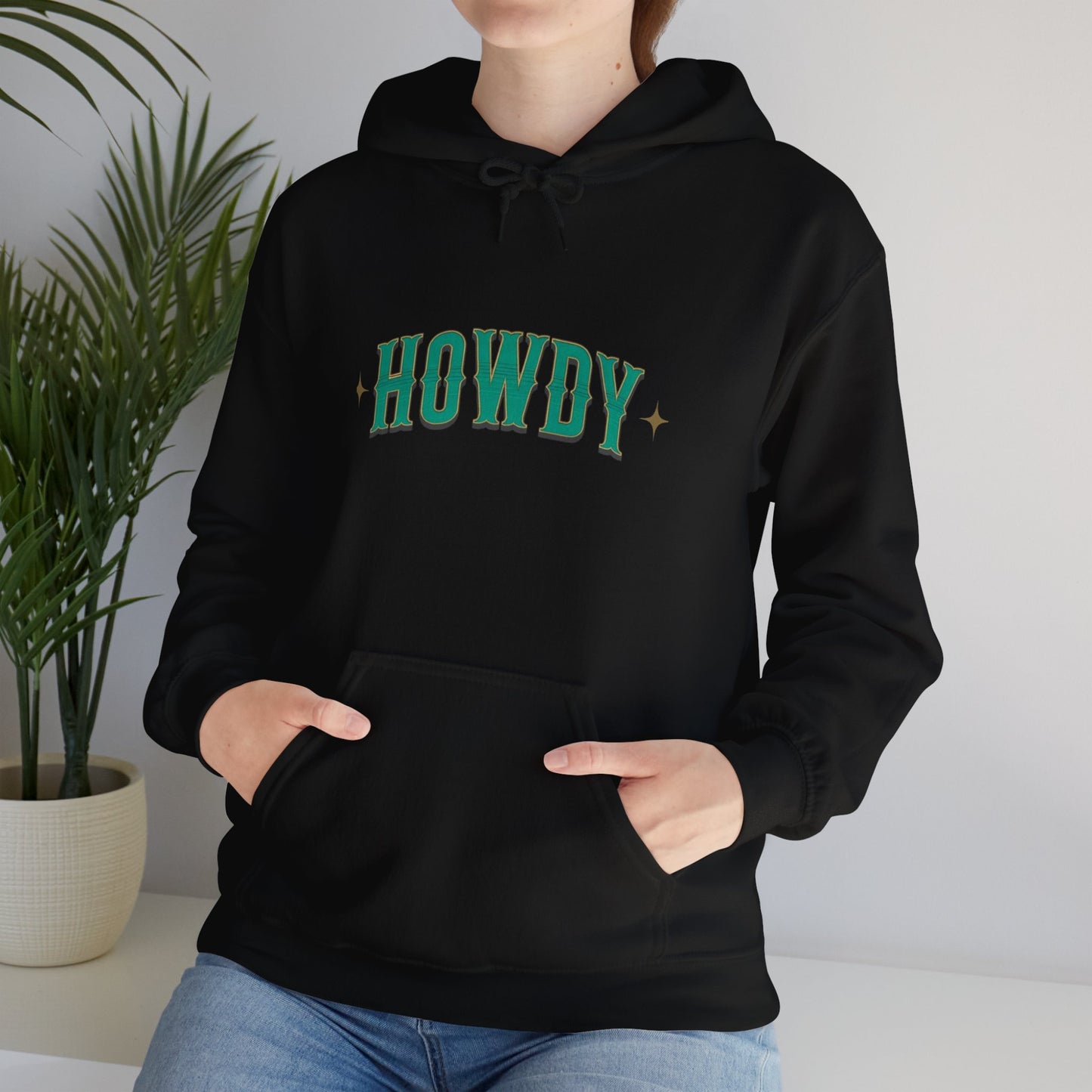 Sweat à capuche unisexe - Howdy Vert