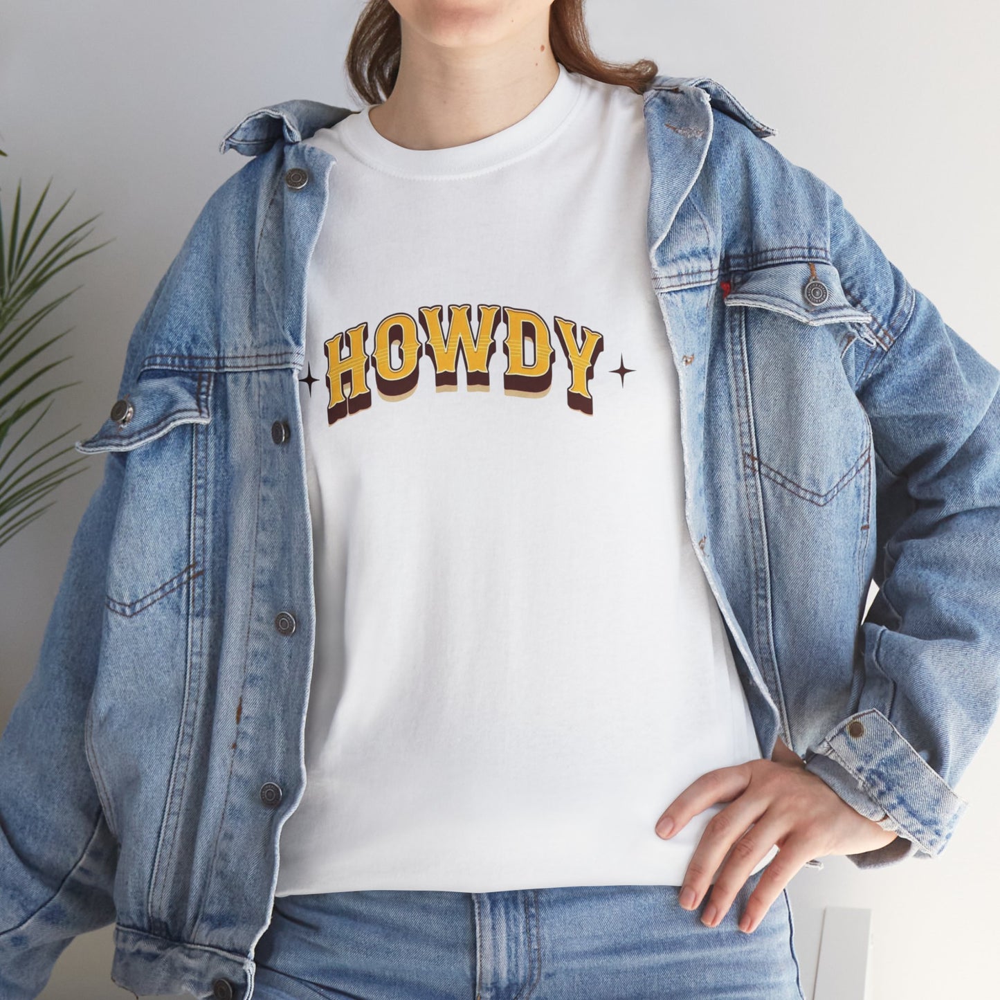 T-shirt unisexe en coton épais - Howdy Doré