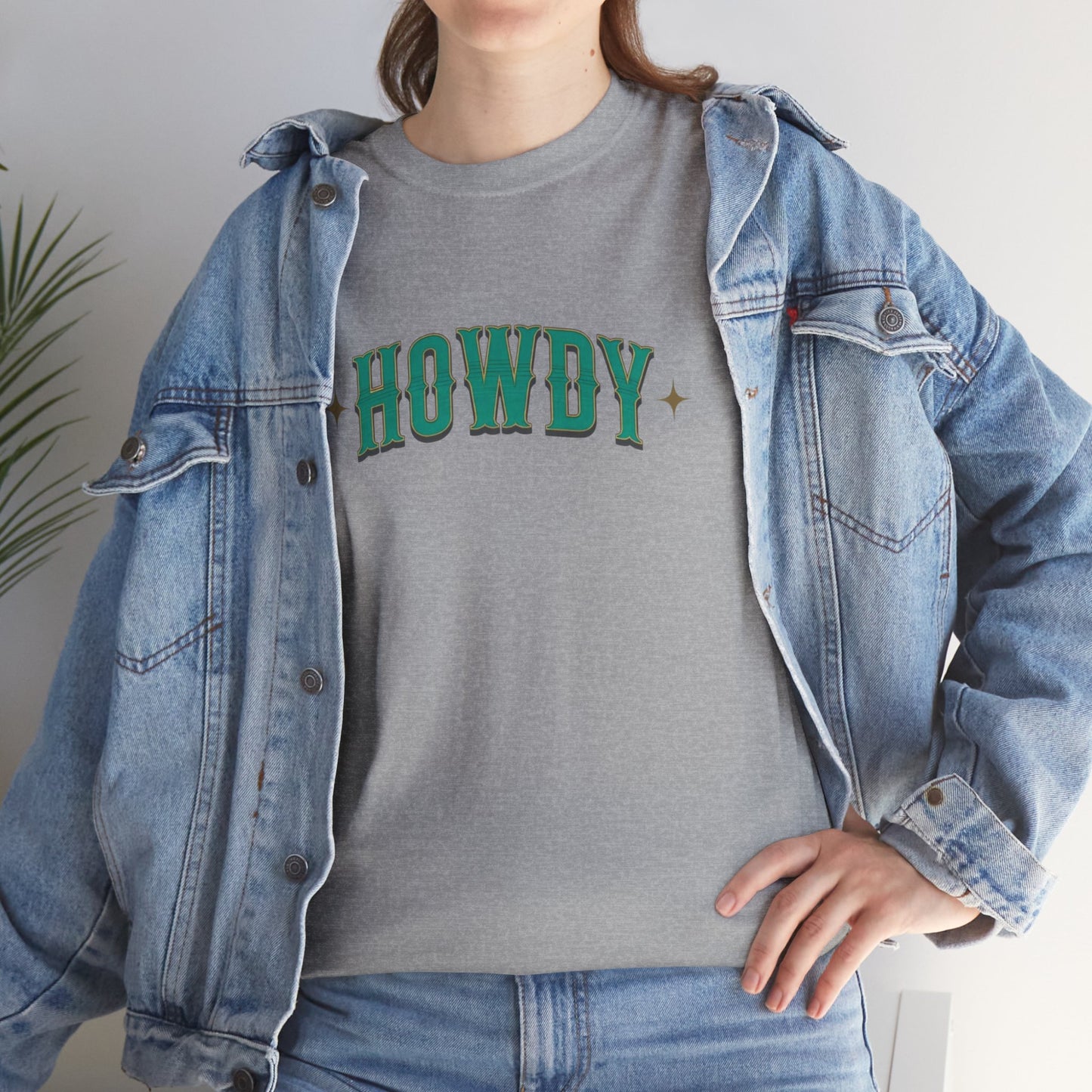 T-shirt unisexe en coton épais - Howdy Vert