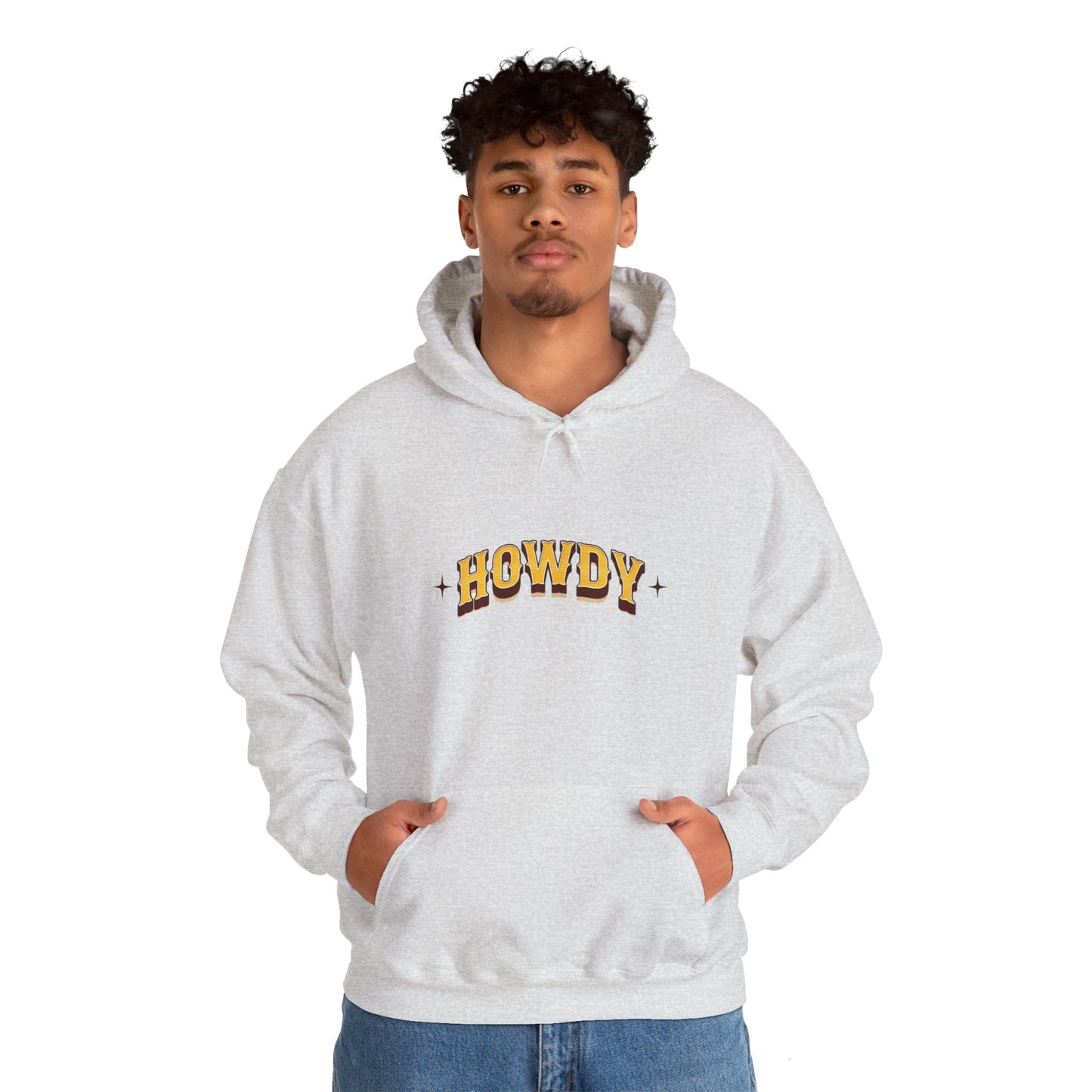 Sweat à capuche unisexe - Howdy Jaune