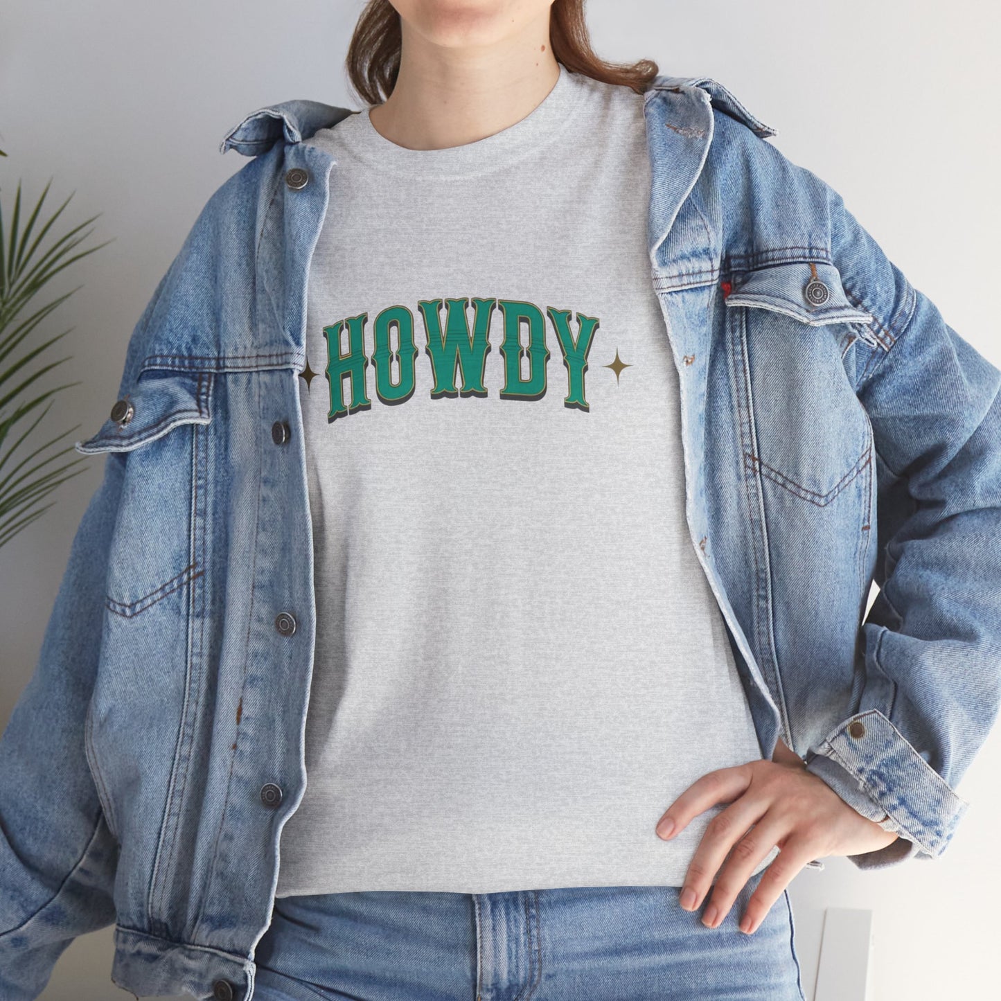 T-shirt unisexe en coton épais - Howdy Vert