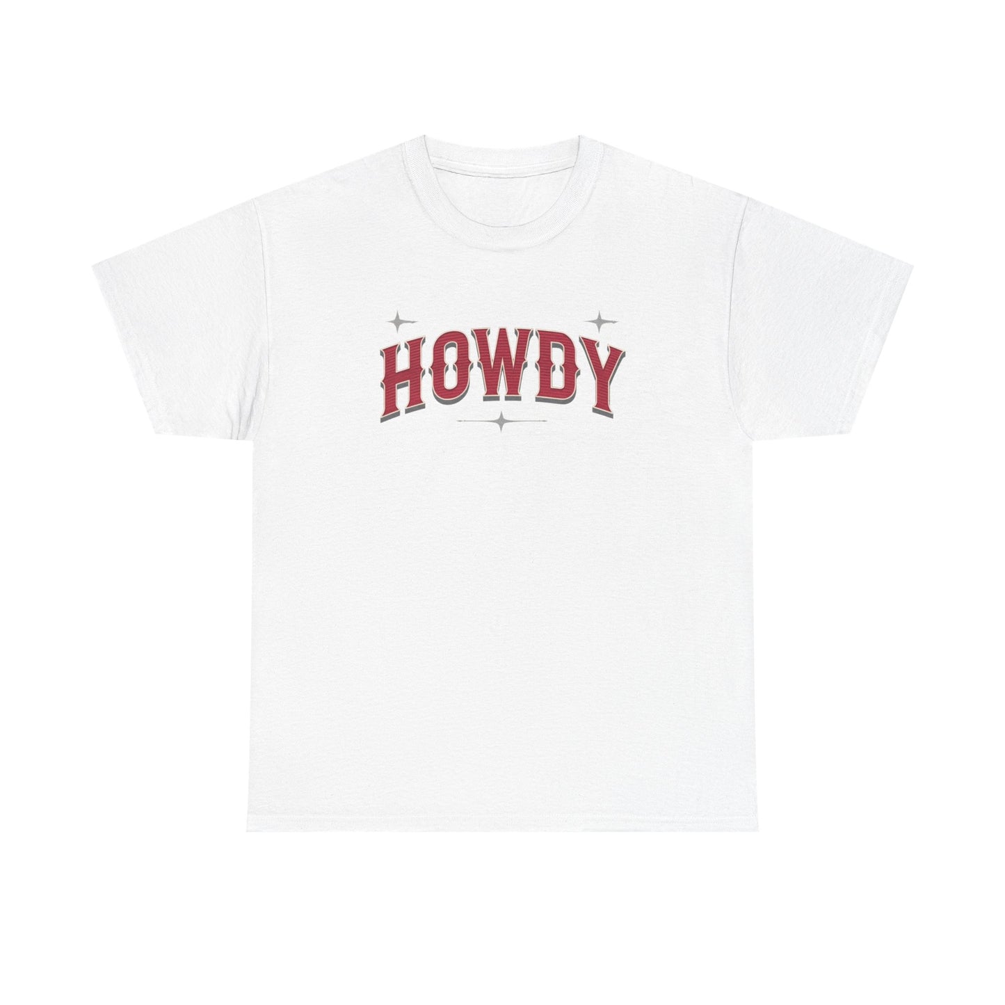 T-shirt unisexe en coton épais - Howdy Rouge