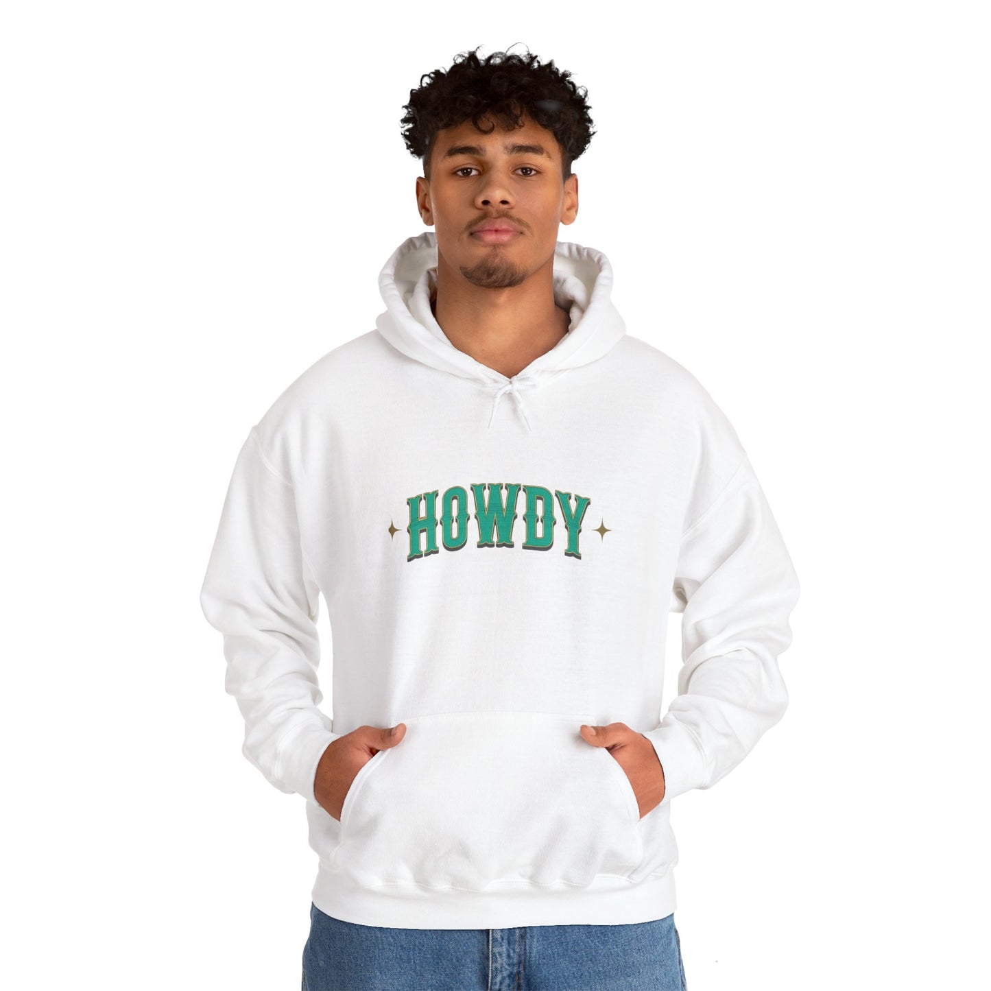 Sweat à capuche unisexe - Howdy Vert