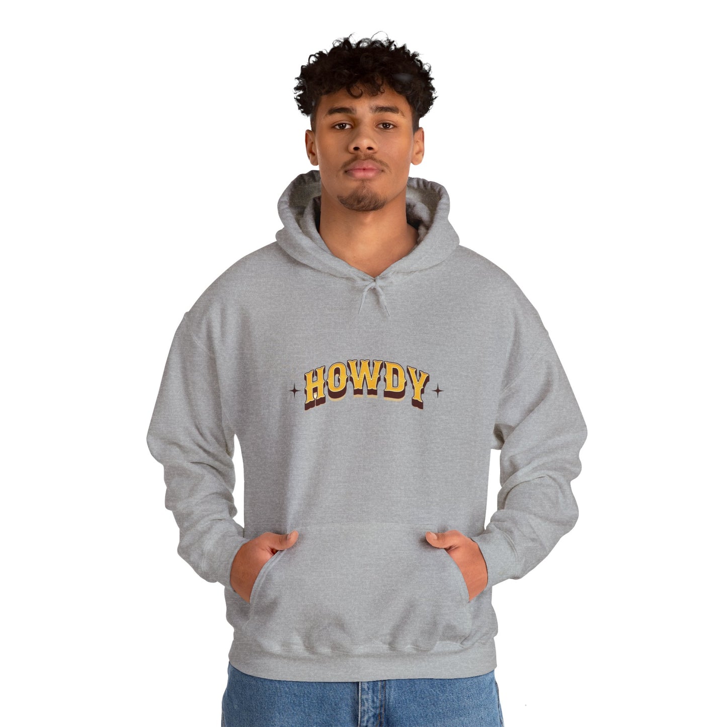 Sweat à capuche unisexe - Howdy Jaune