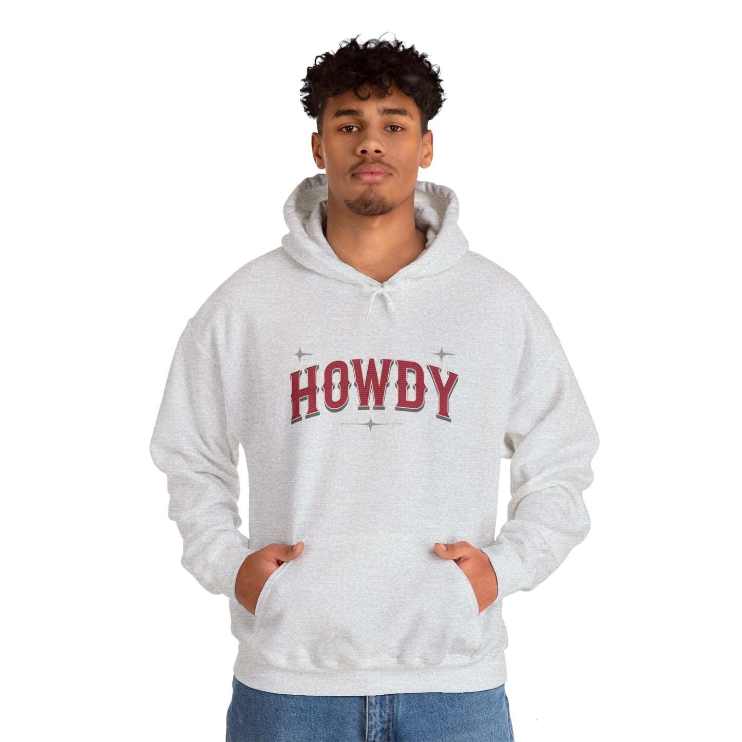 Sweat à capuche unisexe - Howdy Rouge