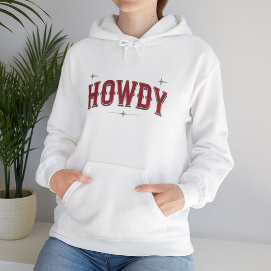 Sweat à capuche unisexe - Howdy Rouge