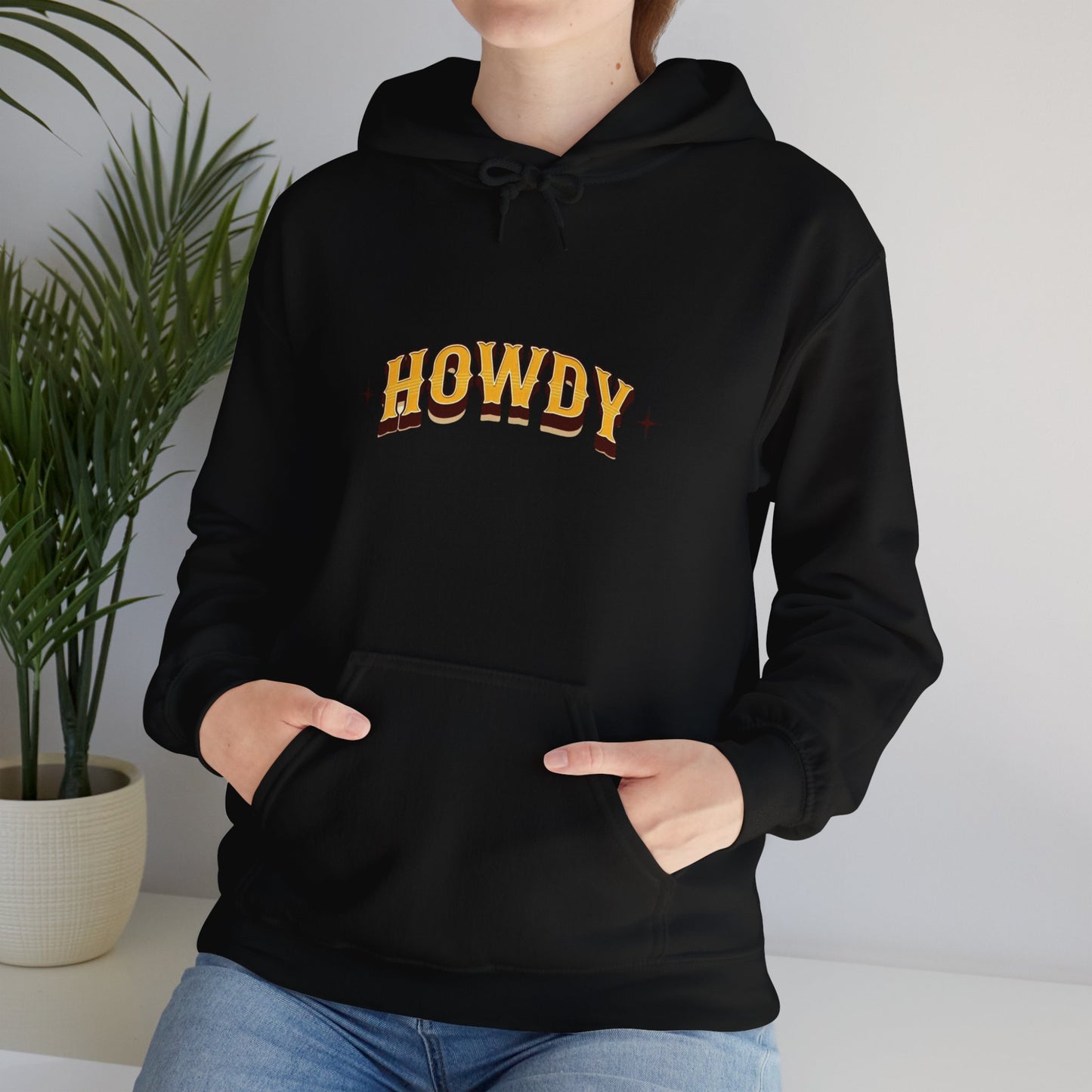 Sweat à capuche unisexe - Howdy Jaune