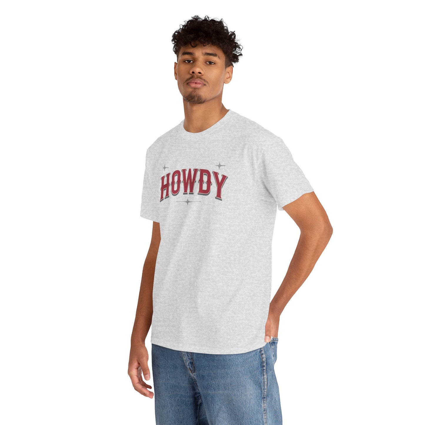 T-shirt unisexe en coton épais - Howdy Rouge