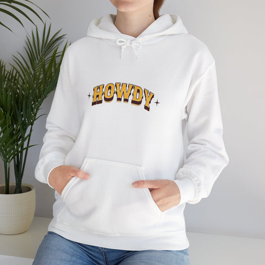 Sweat à capuche unisexe - Howdy Jaune