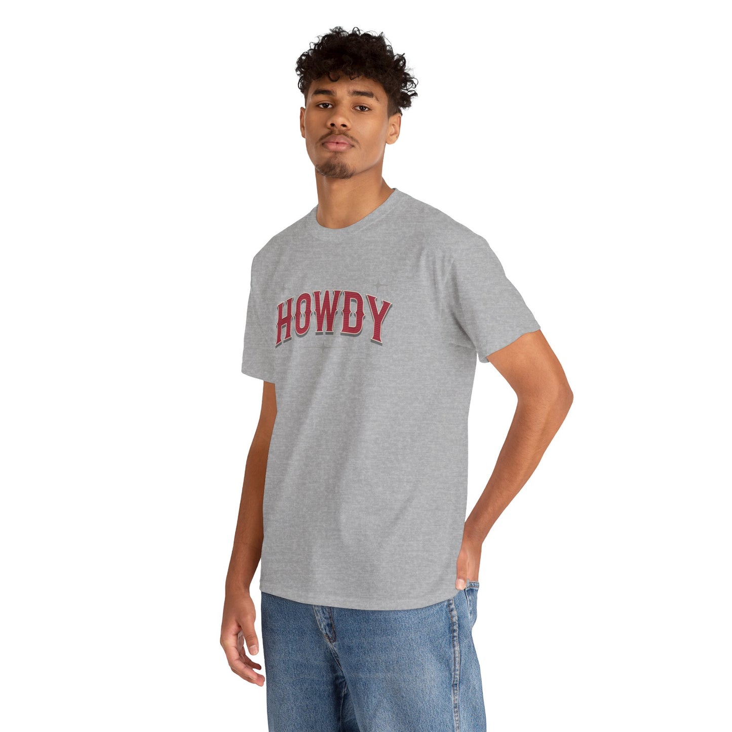 T-shirt unisexe en coton épais - Howdy Rouge