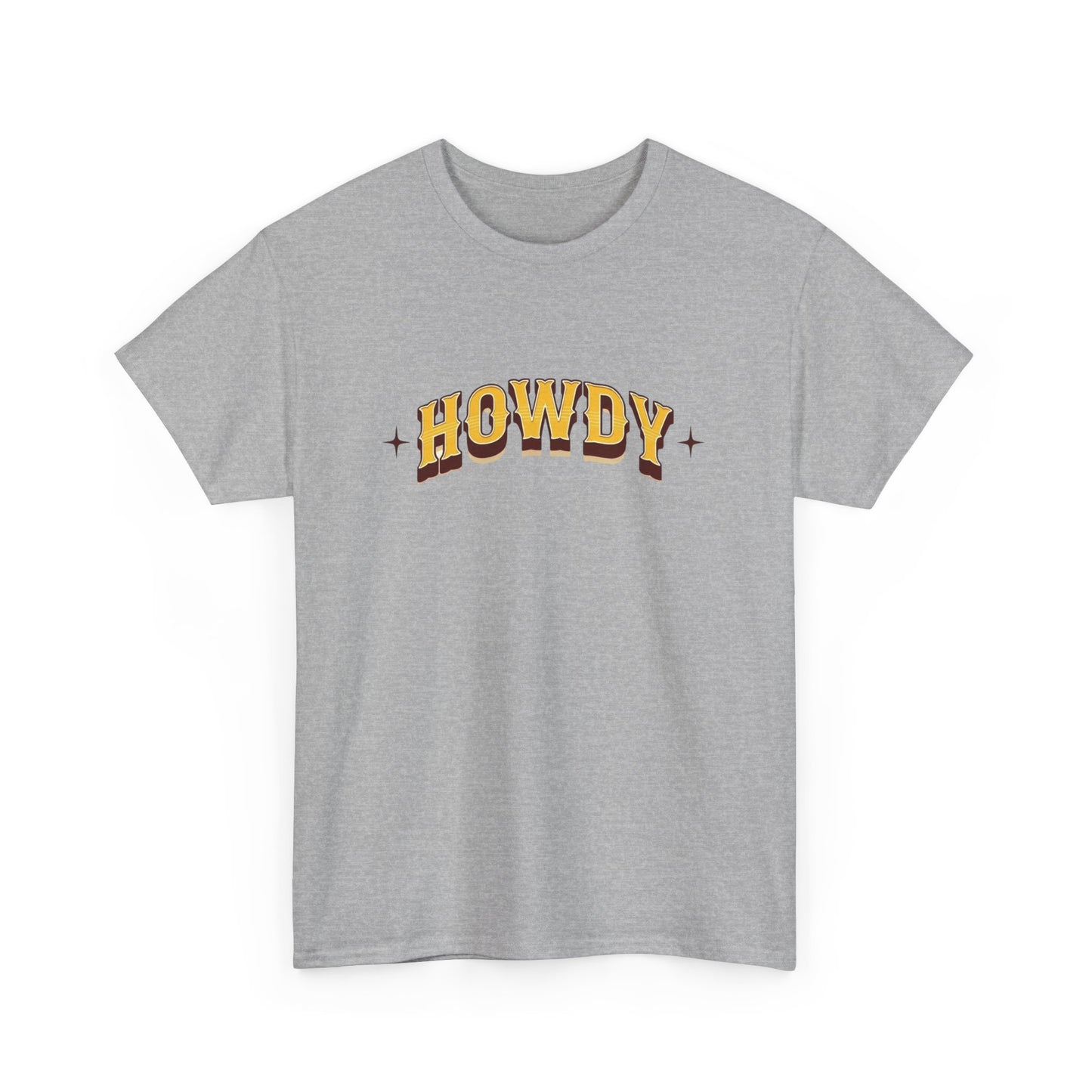 T-shirt unisexe en coton épais - Howdy Doré